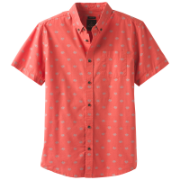 Prana Men's Broderick Woven Short-Sleeve Shirt - Size L