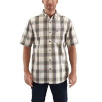 Carhartt Men's Essential Plaid Button Down Short-Sleeve Shirt