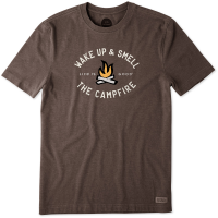 Life Is Good Men's Smell The Campfire Graphic Crusher Tee