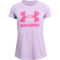 Under Armour Girls' Big Logo Short-Sleeve Twist Tee