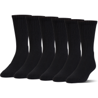 Under Armour Boys' Charged Cotton Crew Socks, 6 Pack