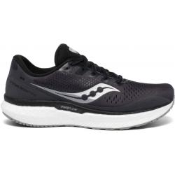 Saucony Triumph 18 Wide Men's Athletic Running Shoes - S20596 - Charcoal/White