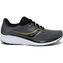 Saucony Guide 14 Men's Athletic Running Shoes - S20654 - Charcoal/ViZi Gold