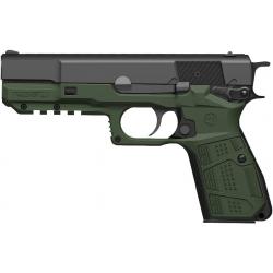 Recover Tactical HPC Grip and Rail System for The Browning and FN Hi Power Series of Pistols Hi Power Grips - Olive Drab