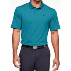 Under Armour Men's UA Performance 2.0 Textured Polo Golf Shirt - 1342080 - Escape Blue/Black (450)