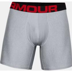 Under Armour Men's UA Tech 6'' Boxerjock Boxer Brief Underwear 2-Pack - 1363619 - Light Heather/Jet Gray (011)
