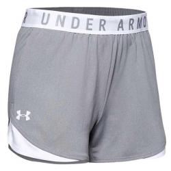 Under Armour Women's UA Play Up Shorts 3.0 - 1344552 - True Gray Heather/White (025)