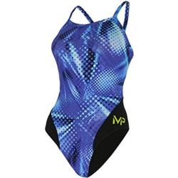 Aqua Sphere MP Michael Phelps Women's Mesa Mid Back One Piece Swimsuit - SW25599 - Multicolor/Royal Blue