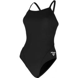 Aqua Sphere MP Michael Phelps Women's Solid Mid Back One Piece Swimsuit - SW2530 - Black