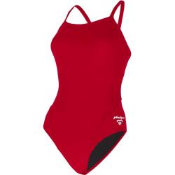Aqua Sphere MP Michael Phelps Women's Solid Mid Back One Piece Swimsuit - SW2530 - Red