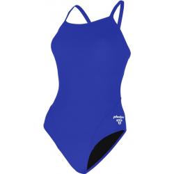 Aqua Sphere MP Michael Phelps Women's Solid Mid Back One Piece Swimsuit - SW2530 - Royal Blue