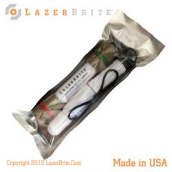 LazerBrite Military Tactical Flashlight Kit -Red & Green LED-Removable Heads