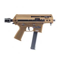 B&T APC9K PRO 9mm Coyote Tan Pistol With Telescopic Arms + connector, and Glock Lower