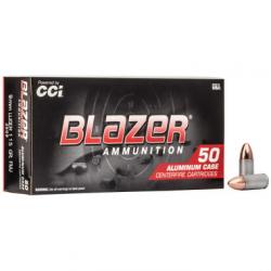 CCI Blazer Ammunition 9mm 115 grain Full Metal Jacket Aluminum 1000 Round Case - 3509