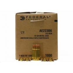 Federal American Eagle 223 REM 55 GR FMJ - 1000 Rounds- Free Shipping!