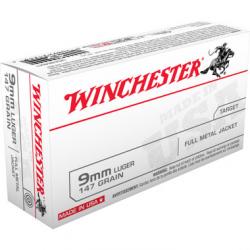 Winchester 9MM 147Gr Full Metal Jacket 500 Rounds Free Shipping