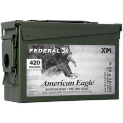 Federal American Eagle 5.56x45 55 gr FMJ-BT Ammunition 420 Rounds in Ammo Can