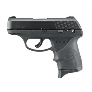 RUGER 9mm 3" Barrel, Black-steel, Hogue Beavertail Grip Pistol - 7rd
