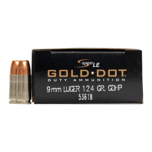 076683536188 SPEER Gold Dot 9mm Luger 124 Grain Hollow Point 076683536188 53618 - 100