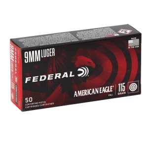 FEDERAL American Eagle 9mm 115 Grain Full Metal Jacket 29465088224 AE9DP - 100