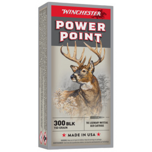 WINCHESTER Ammo X300blk Power-point 300 Blackout 150 Grain 1890 Fps Power-point