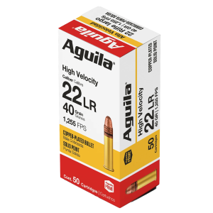 AGUILA Super Extra Rimfire 22 Lr 40 Grain Copper Plated Solid Point