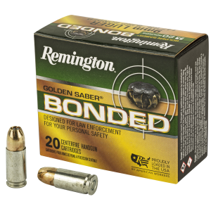 Remington Ammunition Remington Golden Saber 9mm Luger 147 Grain BB Jacketed Hollow Point - $259.00 at Bereli 