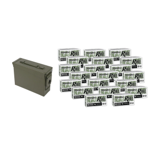 Remington Pick Your 9mm 124 Grain Full Metal Jacket Ammunition 1000 Rounds + Military Ammo Can - $305.00 at Bereli 