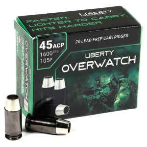 LIBERTY Ammunition Overwatch 45 Acp 105 Grain Open Cavity Design