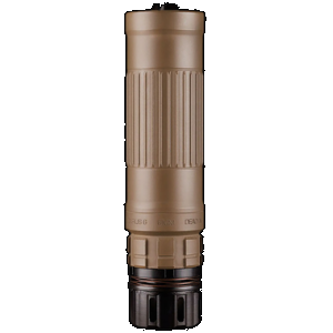 Dead Air Lazarus 6 FDE 6mm Suppressor w/ KeyMo & KeyMicro 3-Prong Flash Hider