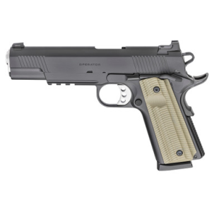 Springfield PO9230-FL First Line 1911 Operator 45ACP 5" 8rd Pistol w/ Tritium Sights - Black / VZ G10 Grips