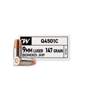 Winchester 9mm Luger 147 Grain Bonded Jacketed Hollow Point Ammunition
