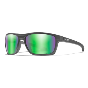 Wiley X ACKNG07 Kingpin Captivate Polarized Green Mirror Lenses/Matte Graphite Frame Sunglasses