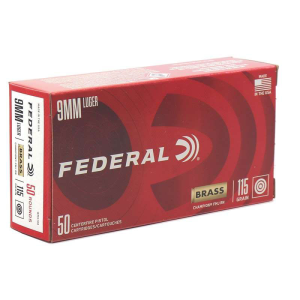 Federal Champion 9MM 115Gr Full Metal Jacket Ammunition - WM5199