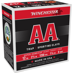 Winchester AA Super Handicap Heavy Target 12 Gauge 2.75" 1 1/8 oz 8 Shot