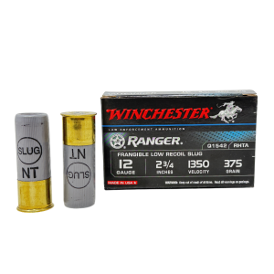 Winchester Ranger 12 Gauge 2-3/4" 375 Grain Frangible Low Recoil Slug