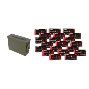Federal Pick Your 9mm 124 Grain Full Metal Jacket Ammunition 1000 Rounds + Military Ammo Can - $305.00 at Bereli 