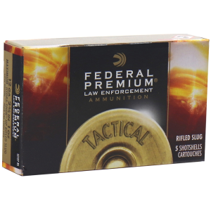 Federal LE127RS Law Enforcement 12 Gauge Ammo 2-3/4" Hydra-Shok Rifled Slug