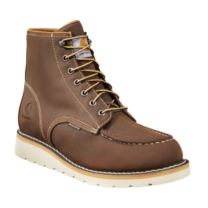 Carhartt Men's Waterproof 6" Moc Toe Wedge Boot, Dark Brown