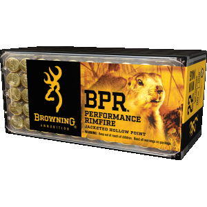 Browning BPR Performance 22 Winchester Magnum Rimfire 40GR Jacketed Hollow Point