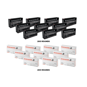 Winchester USA300BLK 300 Blackout Ammo Sampler Open Tip (OT) 400-Rounds, 125 Grain (200rd) + 200 Grain (200rd)