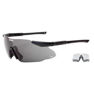Ess ESS 740-0010 EyePro ICE-2 Eyeshield Ballistic Safety Glasses, Interchangeable Clear & Smoke Gray Lenses, Black - $48.99 at Bereli 