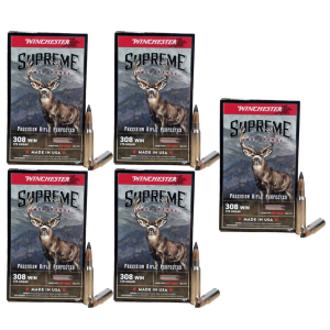 Winchester Ammo Winchester Supreme Long Range 308 Win 175 Gr BC Max (BCMX) Ammo - $173.99 at Bereli 