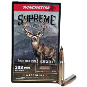 Winchester Ammo Winchester Supreme Long Range 308 Win 175 Gr BC Max (BCMX) Ammo - $43.99 at Bereli 
