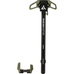 Radian Raptor Ambidextrous Charging Handle + Talon Safety Selector Combo, OD Green