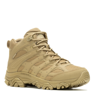 Merrell Men's Moab 3 Tactical Lightweight Leather Boots , Wide, Dark Coyote