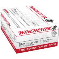 Winchester 9mm Luger 115gr FMJ Value Pack- USA9MMVP