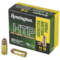 Remington HTP 9mm Luger +P 115 Grain Jacketed Hollow Point