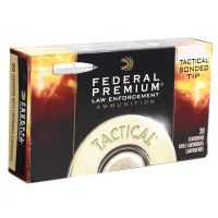 Federal Premium LE 308 Winchester 168 Grain Tactical Bonded Tip Ammunition