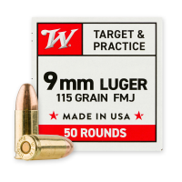 Winchester 9mm Luger 115 Grain Full Metal Jacket